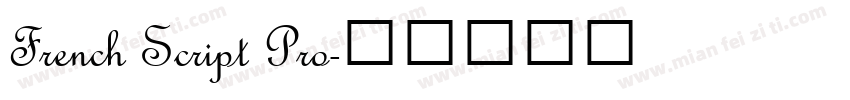 French Script Pro字体转换